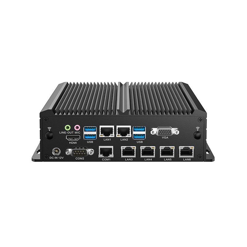 MBC-2400 Intel® Core™ i Fanless Box Computer with 6x LAN, 2x RS-232