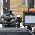 Darveen Android Vehicle Mount Computer Installed On Forklift In A Tobacco Warehouse