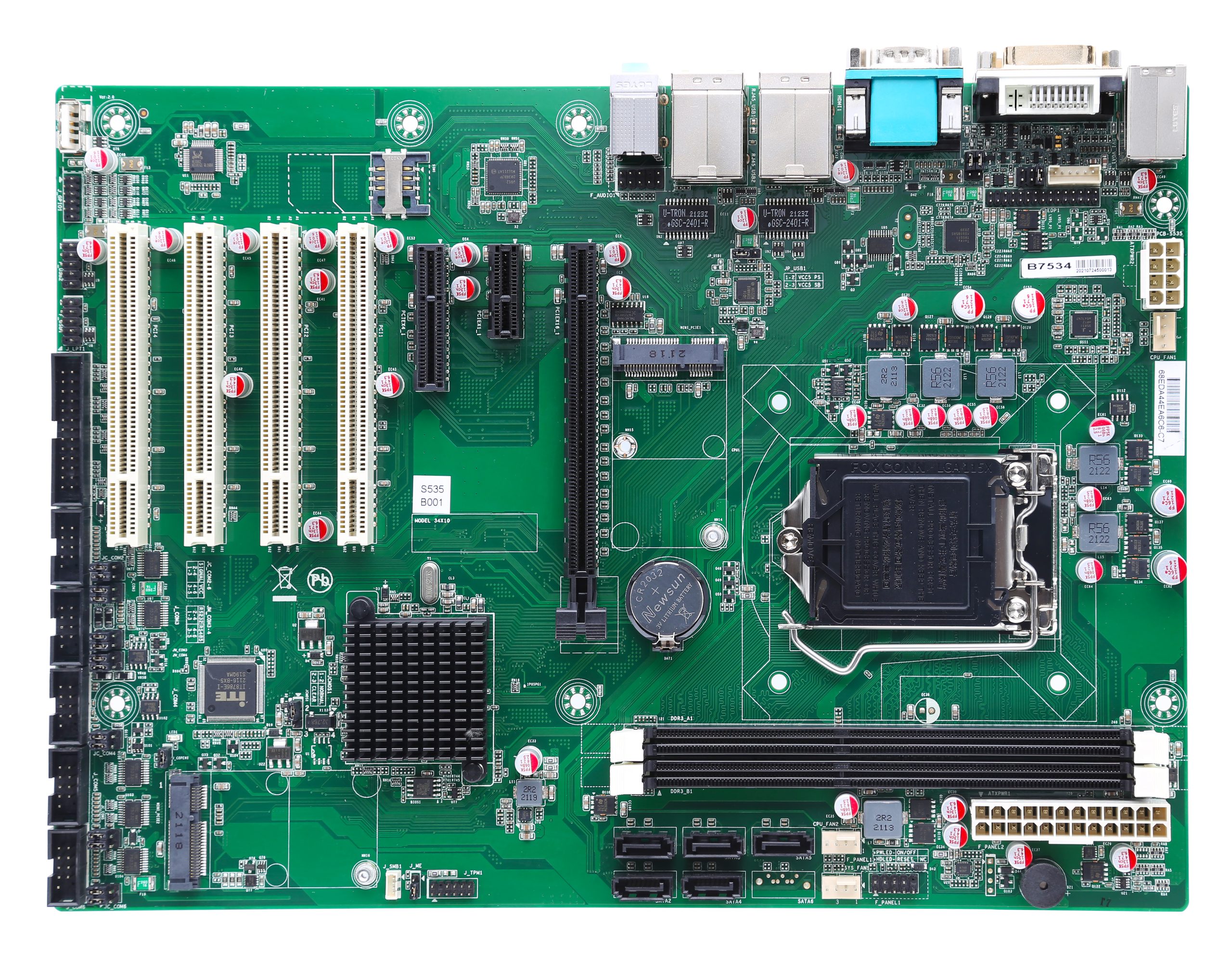 DMB-AB75 Industrial Motherboard with Intel® 2nd/3rd Gen Core™ i3/i5/i7 Processor, B75 Chipset, 3x PCIe, 4x PCI, 6x COM, 11x USB, 2x LAN
