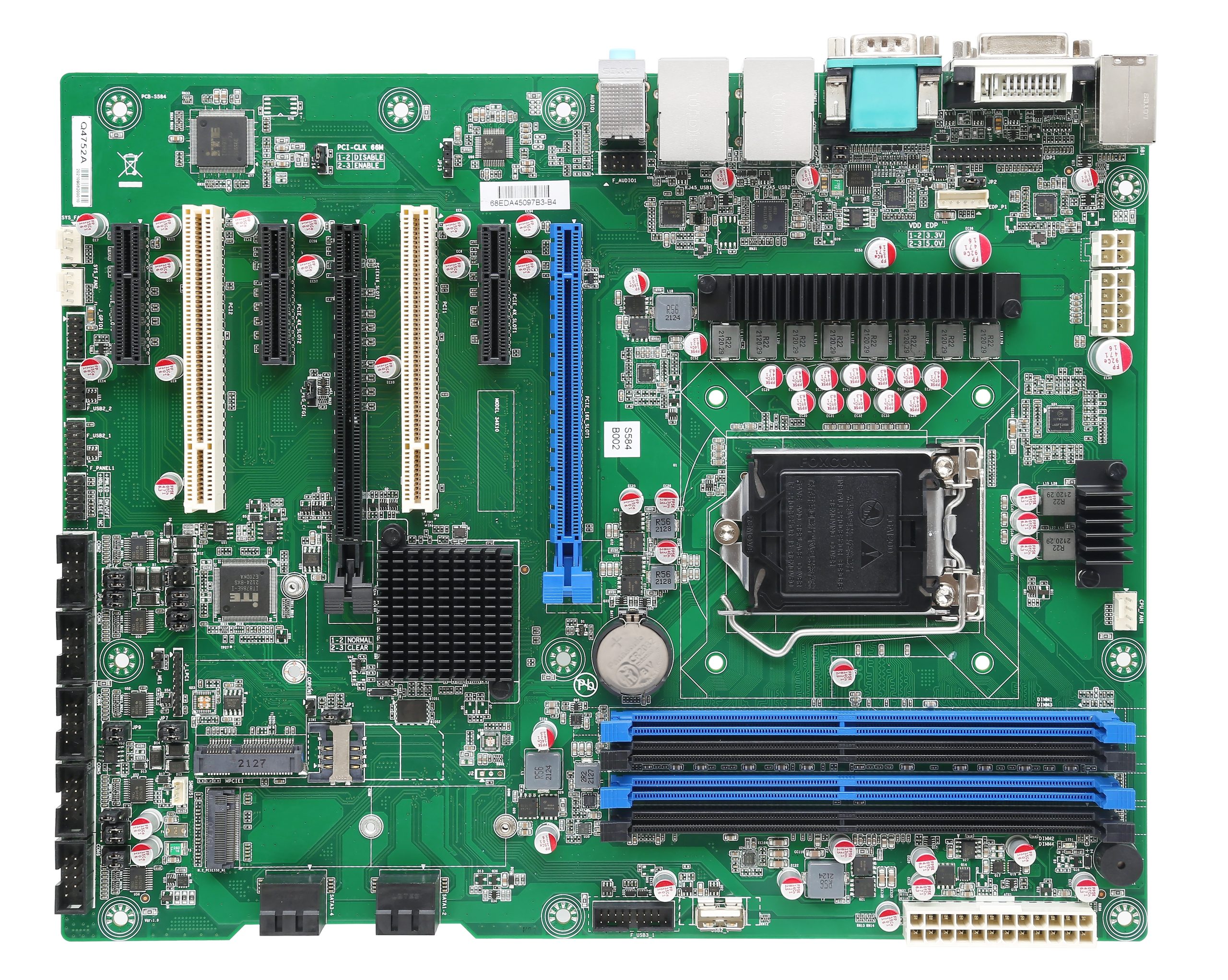DMB-AQ670 Industrial Motherboard with Intel®12/13th Gen Core™ i3/i5/i7/i9 CPU, Q670 Chipset, 2× PCIeX16, 4× PCIeX4, 1× PCI 6× COM, 13× USB, 2× LAN