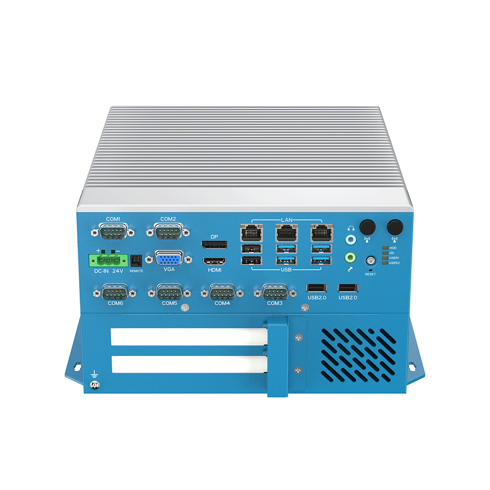 MIC-9111 Modular Industrial Computer with 12/13/14th  Gen Intel® Core™ i3/i5/i7 CPU,6x COM, 3x LAN, 8x USB , 1x PCIe, 1x PCI