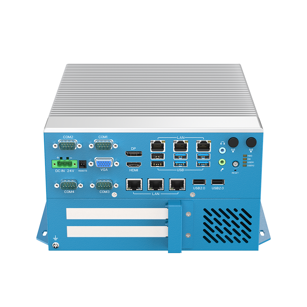 MIC-9411 Modular Industrial Computer with 14th–12th Gen Intel® Core™ i7/i5/i3 CPU, up to 4x PCIe/PCI, 6x LAN, 4x COM, 8x USB